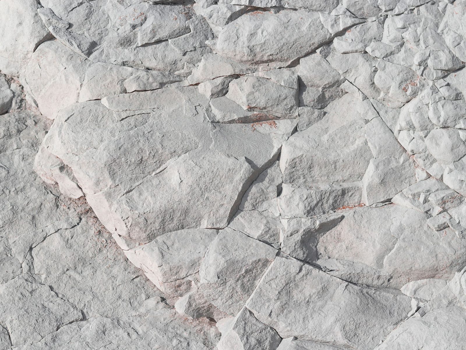 White marble surface, the source rock for marble powder